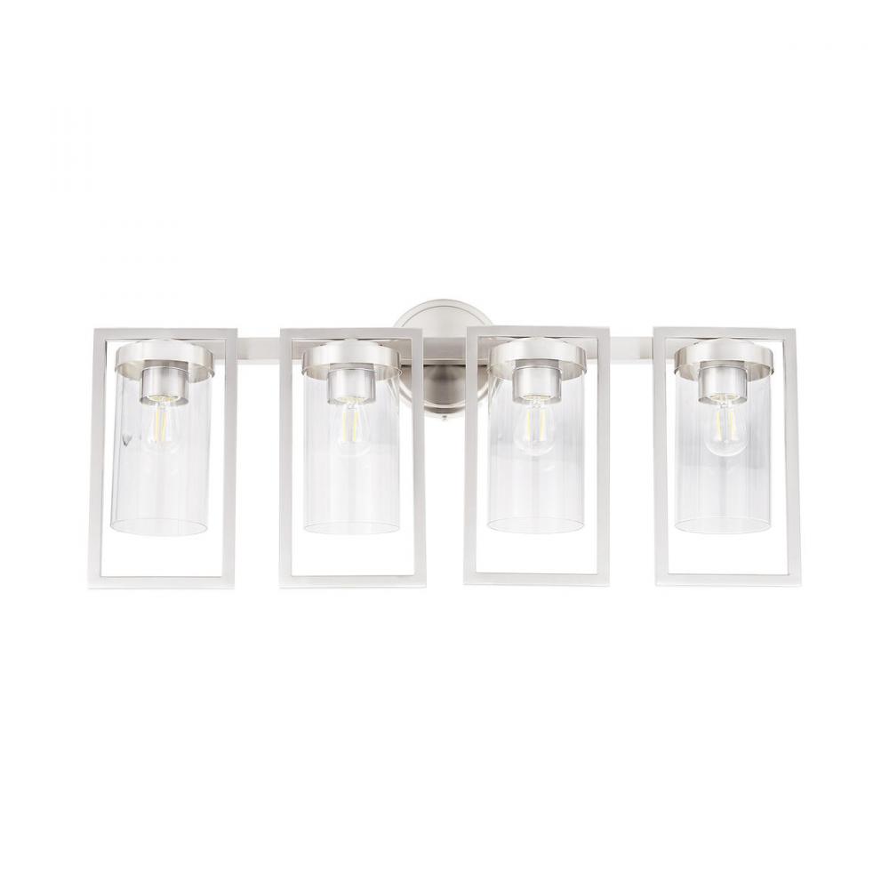 Prestige 4lt Wall Sconce With Clear Glass Mb