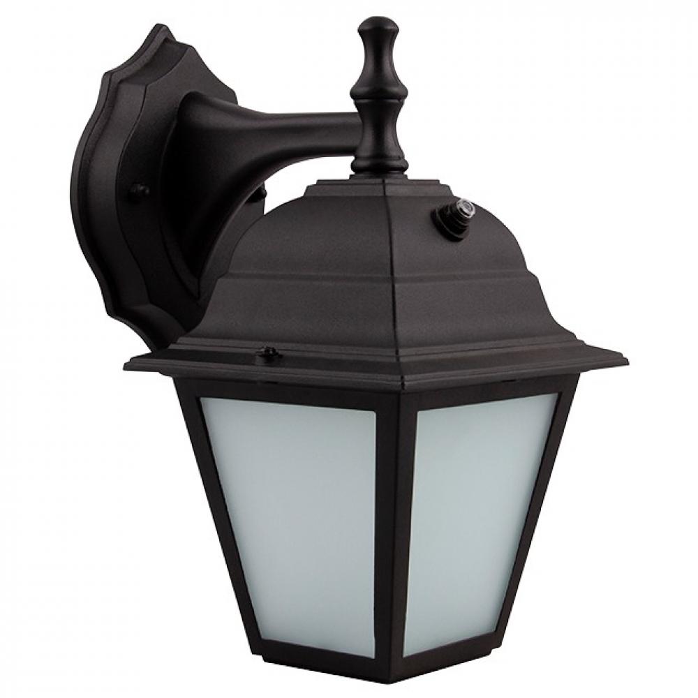 11in H LED Porch Lantern 9w Dob 450lm 3000k With Photocell